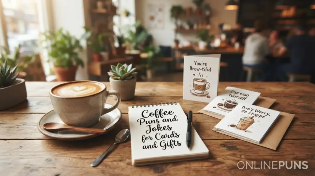 Coffee Puns and Jokes for Cards and Gifts