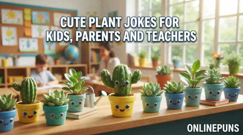 Cute Plant Jokes for Kids, Parents and Teachers