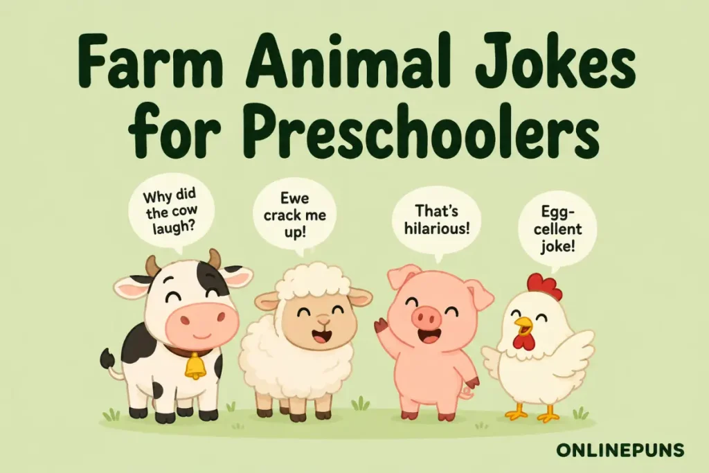 Farm Animal Jokes for Preschoolers