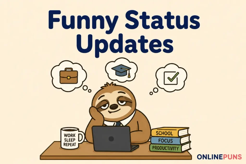 Funny Status Updates About Work, School, and Productivity