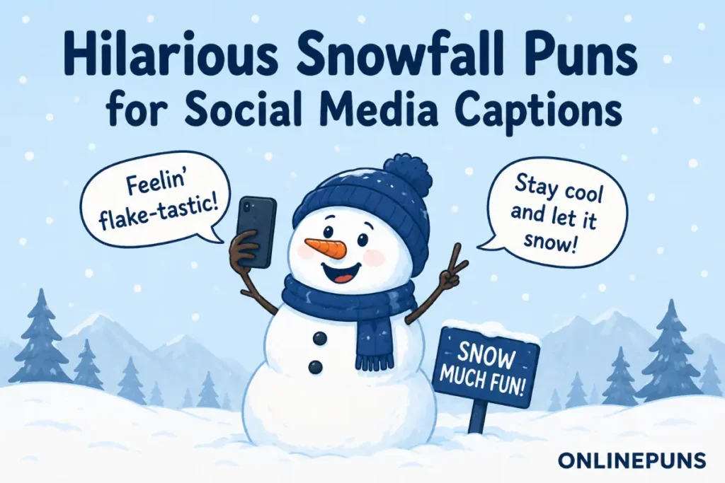 Hilarious Snowfall Puns for Social Media Captions