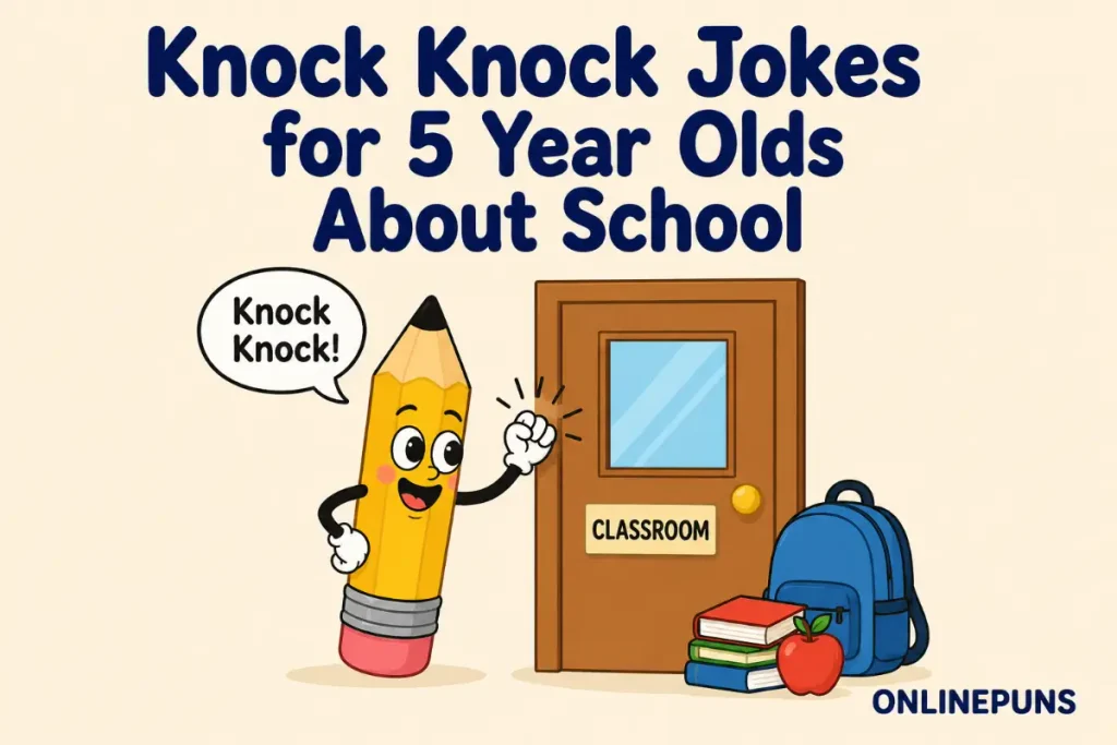 Knock Knock Jokes for 5 Year Olds About School