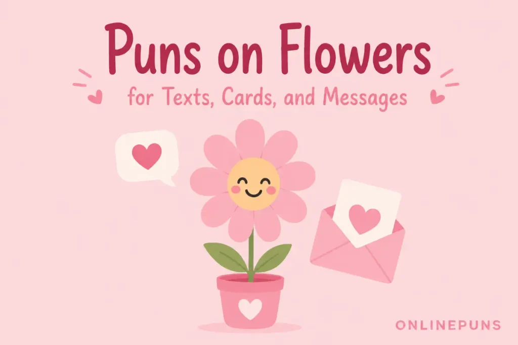 Puns on Flowers for Texts, Cards, and Messages