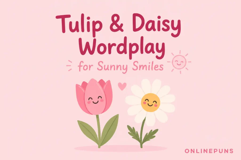 Tulip and Daisy Wordplay for Sunny Smiles