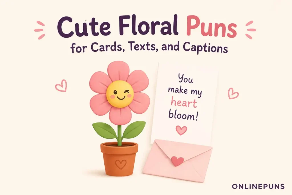 Cute Floral Puns for Cards, Texts, and Captions