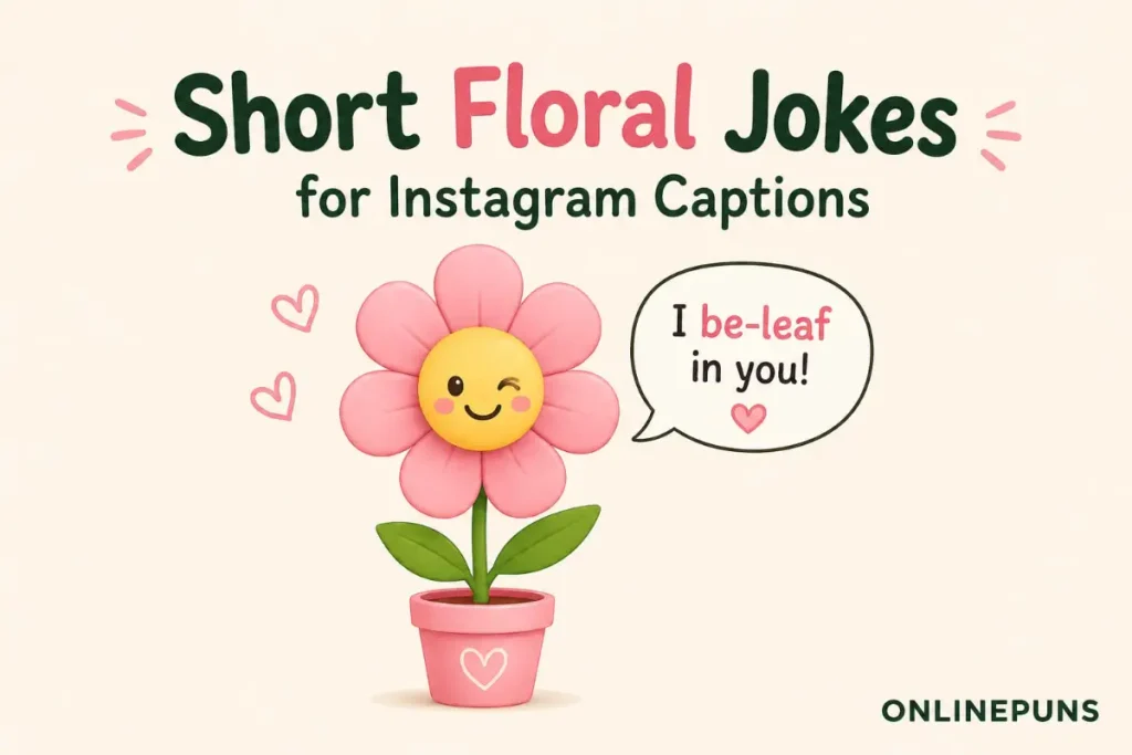 cute floral puns for instagram
