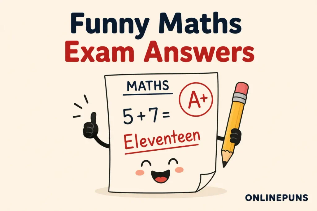 Funny Maths Exam Answers