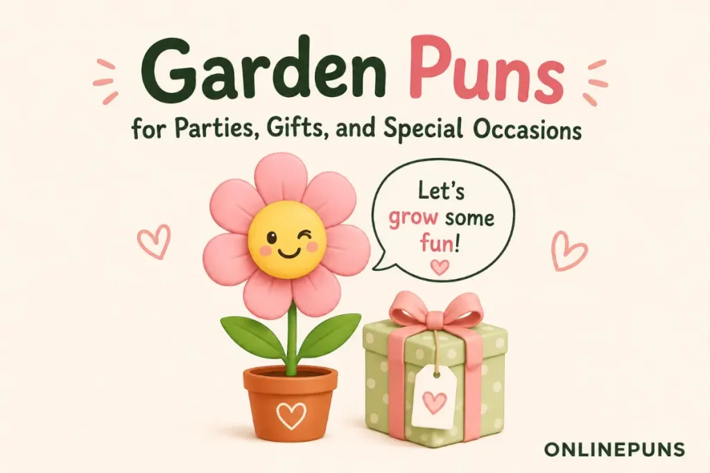 garden puns for parties gifts and special occasion