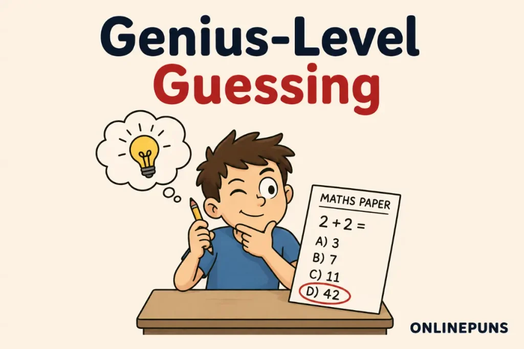 Genius-Level Guessing on a Maths Paper