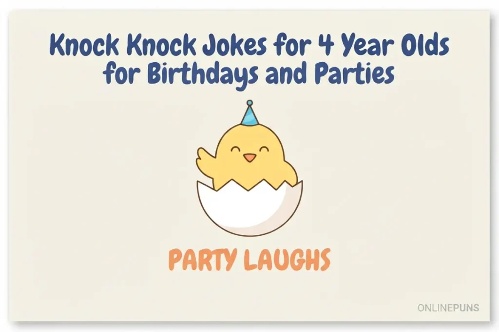 Knock Knock Jokes for 4 Year Olds for Birthdays and Parties