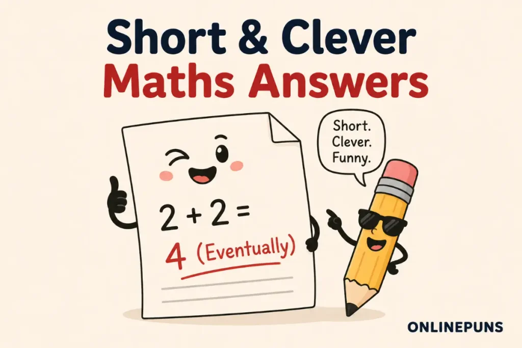 Short and Clever Maths Answers for Quick Laughs