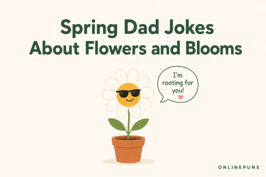 Spring Dad Jokes About Flowers and Blooms