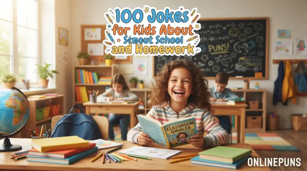 100 Jokes for Kids About School and Homework