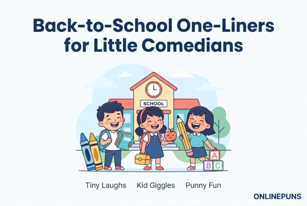 Back to School One Liners for Little Comedians