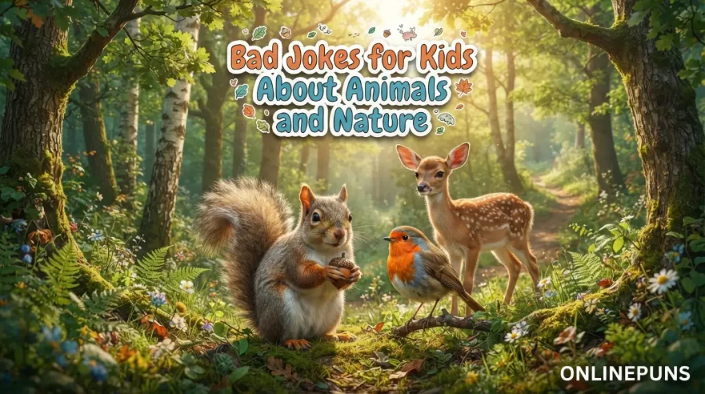 Bad Jokes for Kids About Animals and Nature