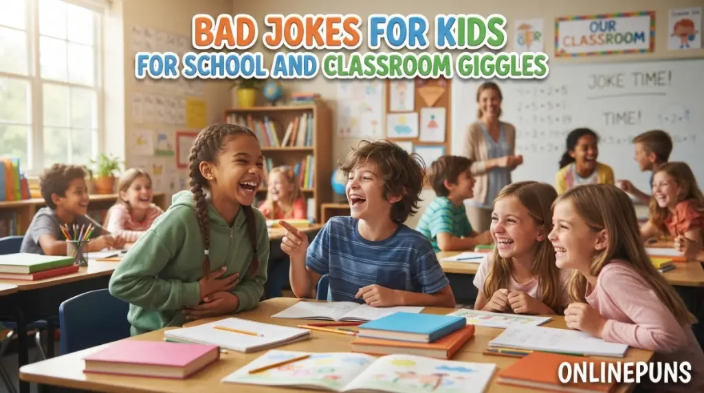Bad Jokes for Kids for School and Classroom Giggles