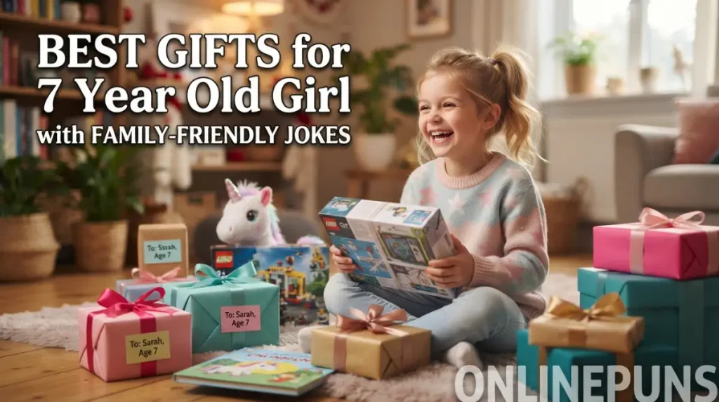Best Gifts for 7 Year Old Girl With Family-Friendly Jokes