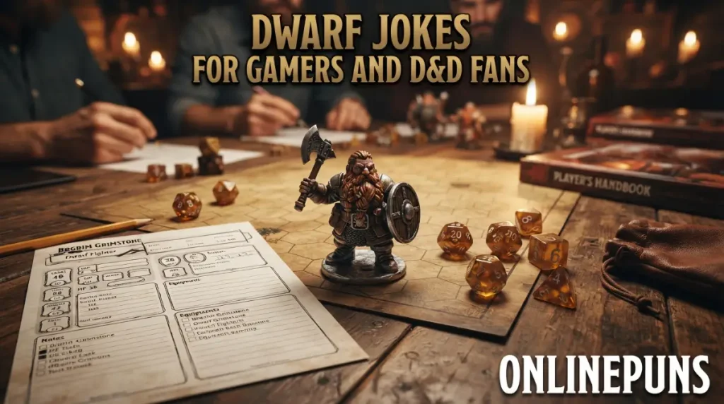 Dwarf Jokes for Gamers and D&D Fans