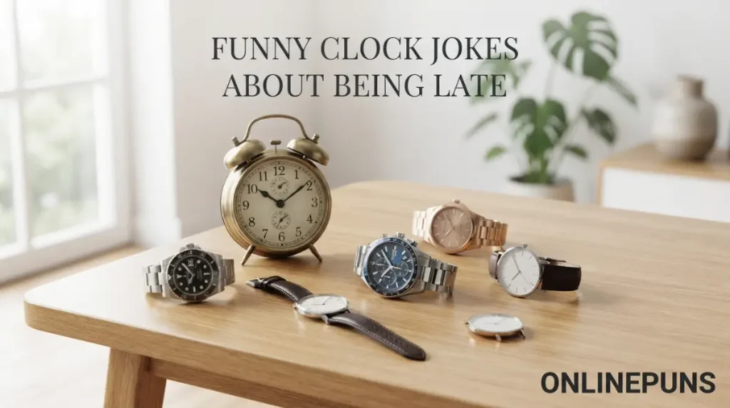 Funny Clock Jokes About Being Late