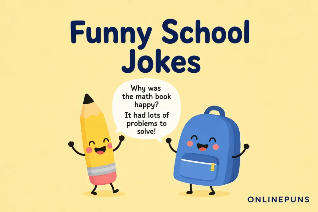Funny School Jokes for Kindergarten Kids