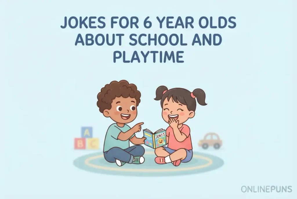 Jokes for 6 Year Olds About School and Playtime