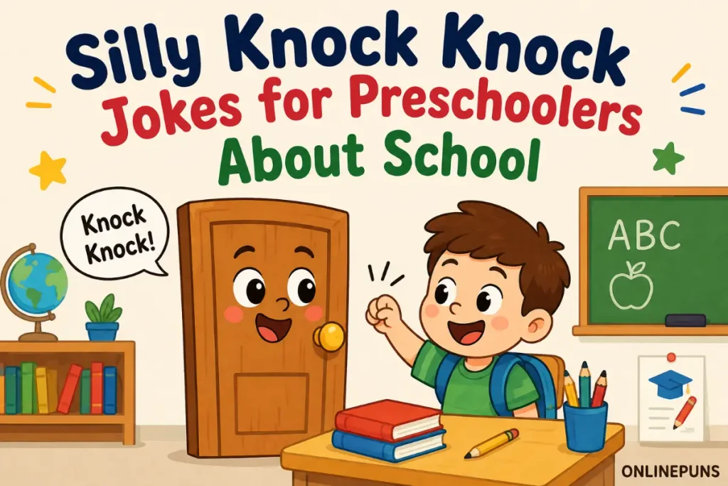 Silly Knock Knock Jokes for Preschoolers About School
